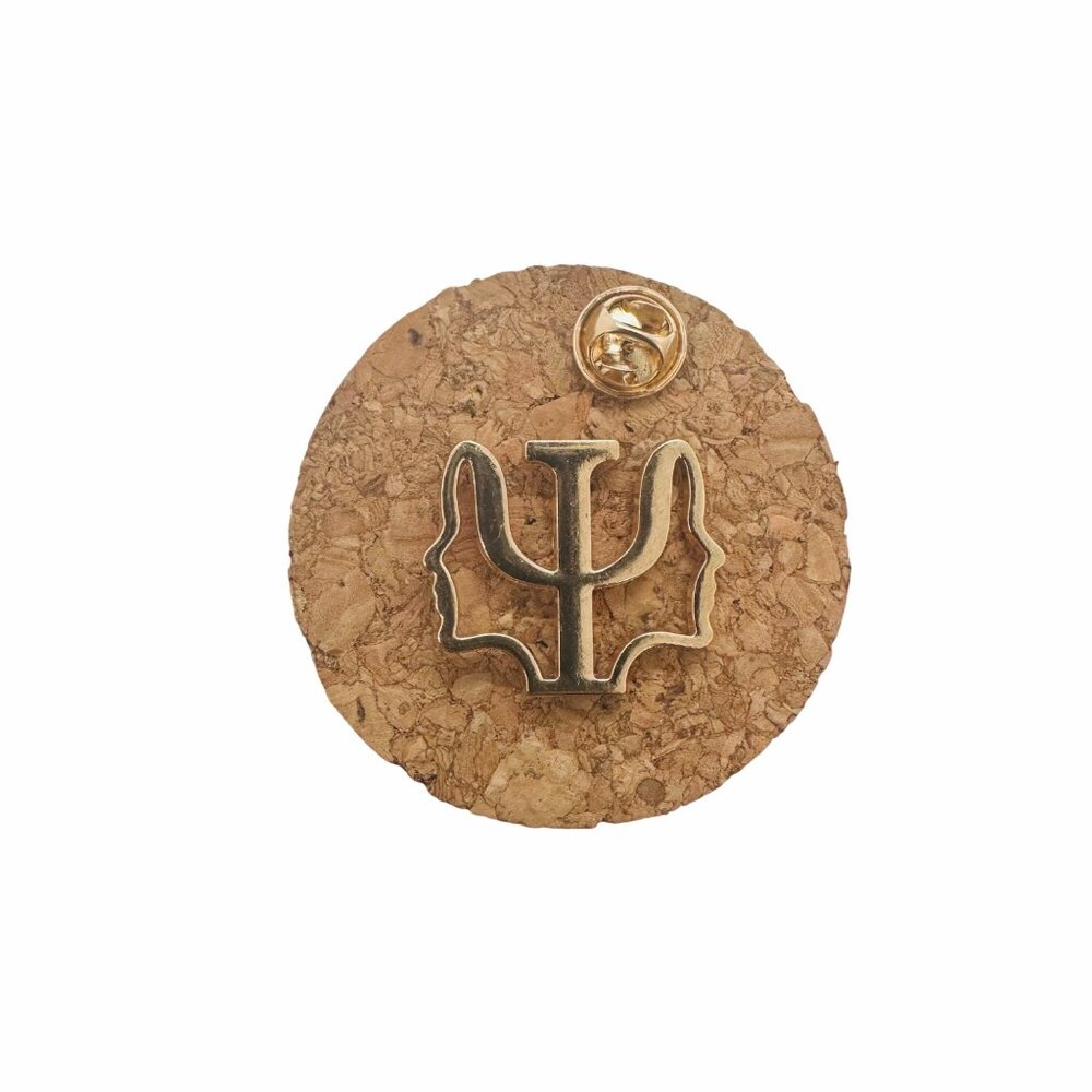 ⭐Psychology Psi Symbol Brooch Psychiatrist Pin Badge on Medical Doctor Nurse New - Picture 3 of 6